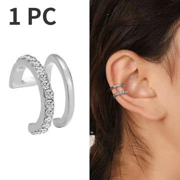 Cute Metal Leaf Earcuff Clips On Earrings - LaVie Jewelery
