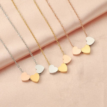 Stainless Steel Gold Silver Heart Pendant Necklaces - LaVie Jewelery