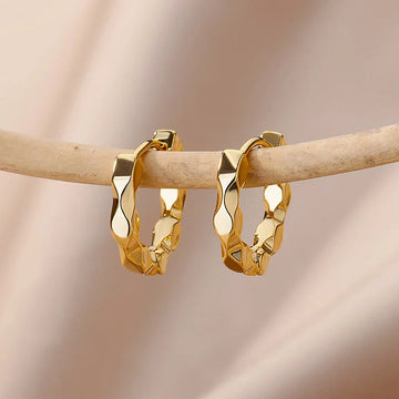 Stainless Steel Vintage Elegant Round Hoop Earrings - LaVie Jewelery