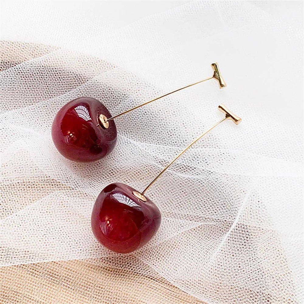 Cherry Fruit Acrylic Earrings - LaVie Jewelery