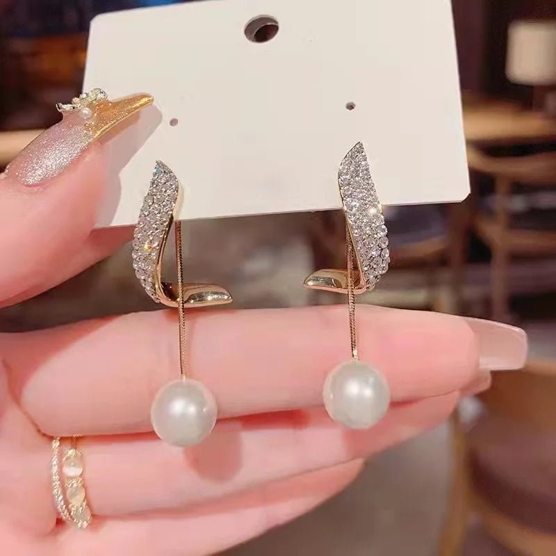 Joker Pendant Pearl Earrings - LaVie Jewelery