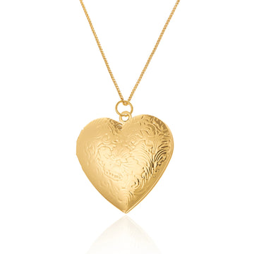 "The Secret Message" Heart Locket Necklace - LaVie Jewelery