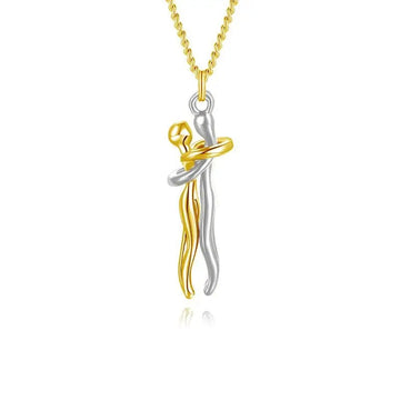 "The Eternal Embrace" Hugging Couple Necklace - The LaVie Jewelry