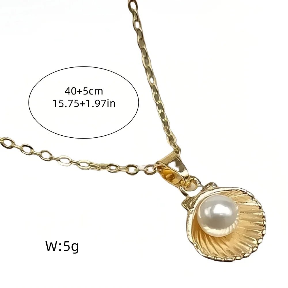 Pearl Shell Pendant Necklace - LaVie Jewelery