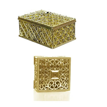 Mini Treasure Storage Jewelry Box Silver - color - LaVie Jewelery