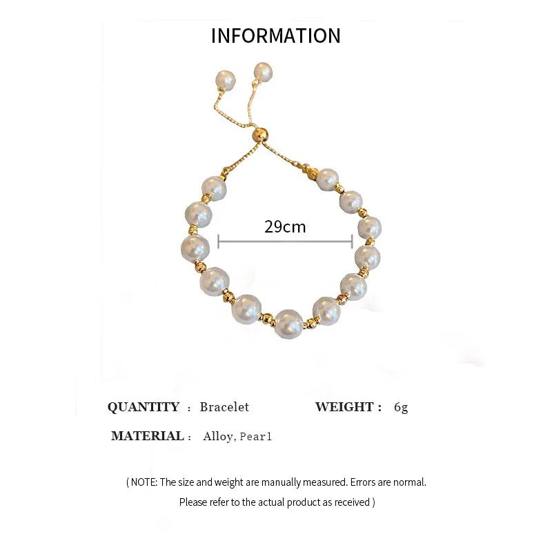 Elegant Charm Pearl Bracelet - LaVie Jewelery