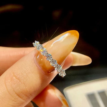 Luxary 925 Sterling Silver Real Moissanite Ring - LaVie Jewelery