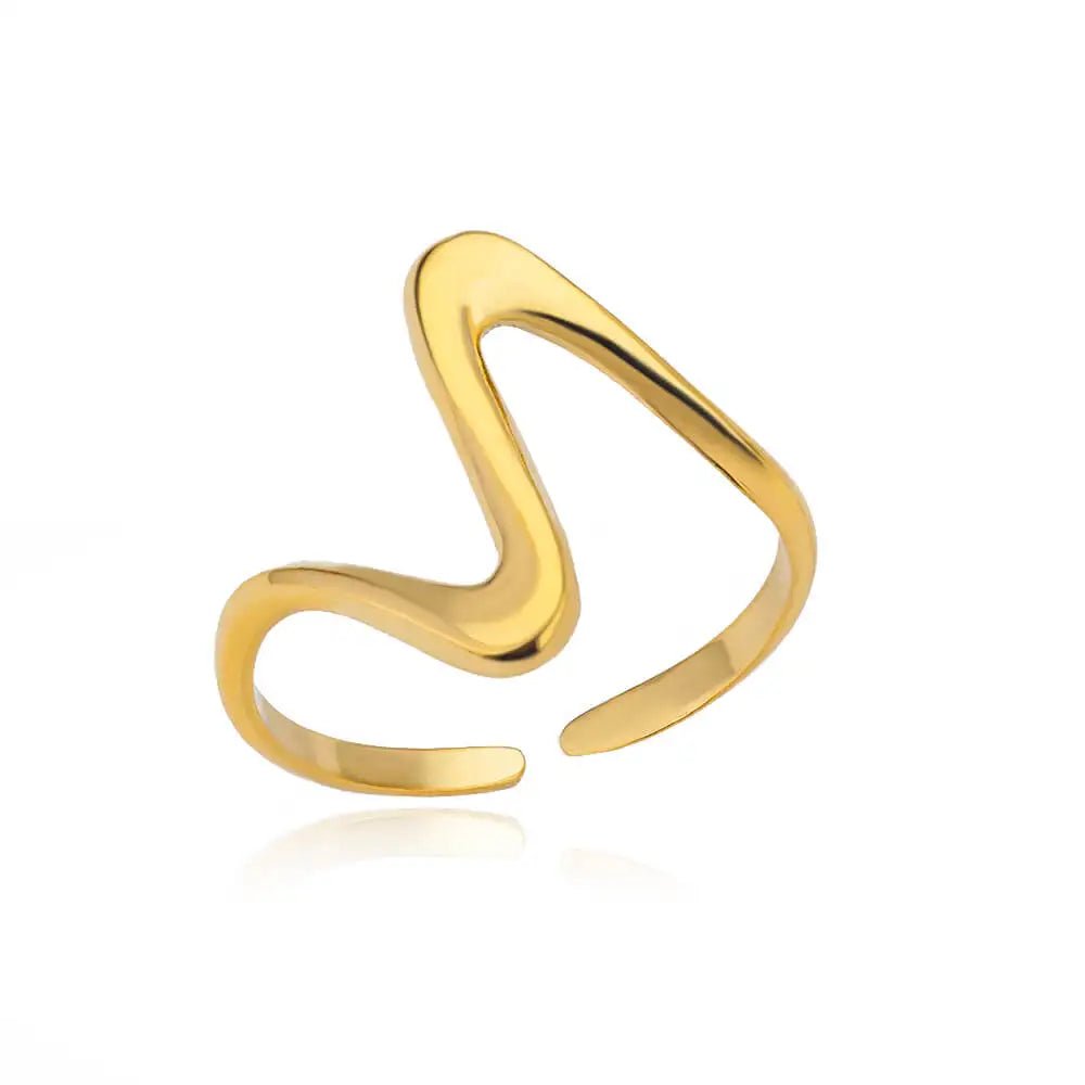 18K Gold Plating Stainless Steel Rings - LaVie Jewelery