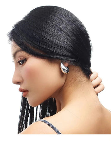 Gold Plated Teardrop Stud Earrings - LaVie Jewelery
