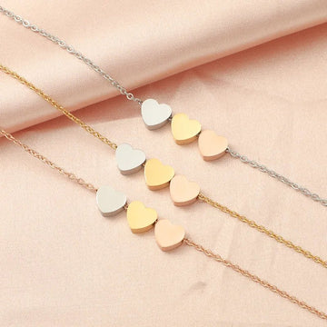 Stainless Steel Gold Silver Heart Pendant Necklaces - LaVie Jewelery