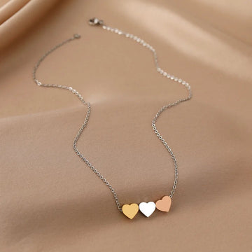 Stainless Steel Gold Silver Heart Pendant Necklaces - LaVie Jewelery