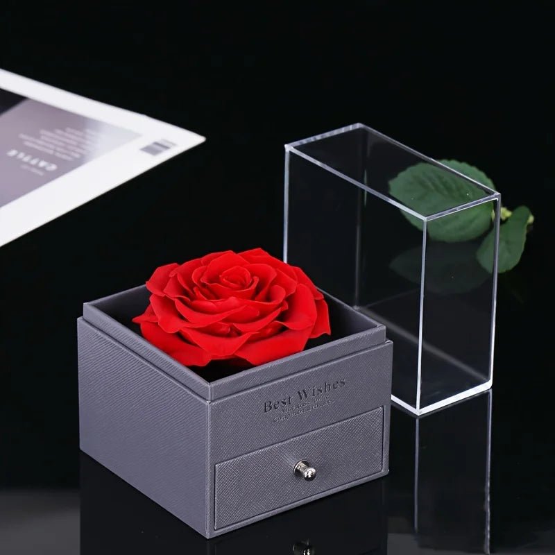 "The Eternal Flame" Forever Love Necklace & Rose Set - The LaVie Jewelry