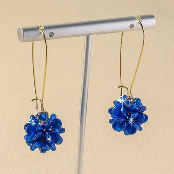 Flower Ball Versatile Elegant Long Earrings - LaVie Jewelery