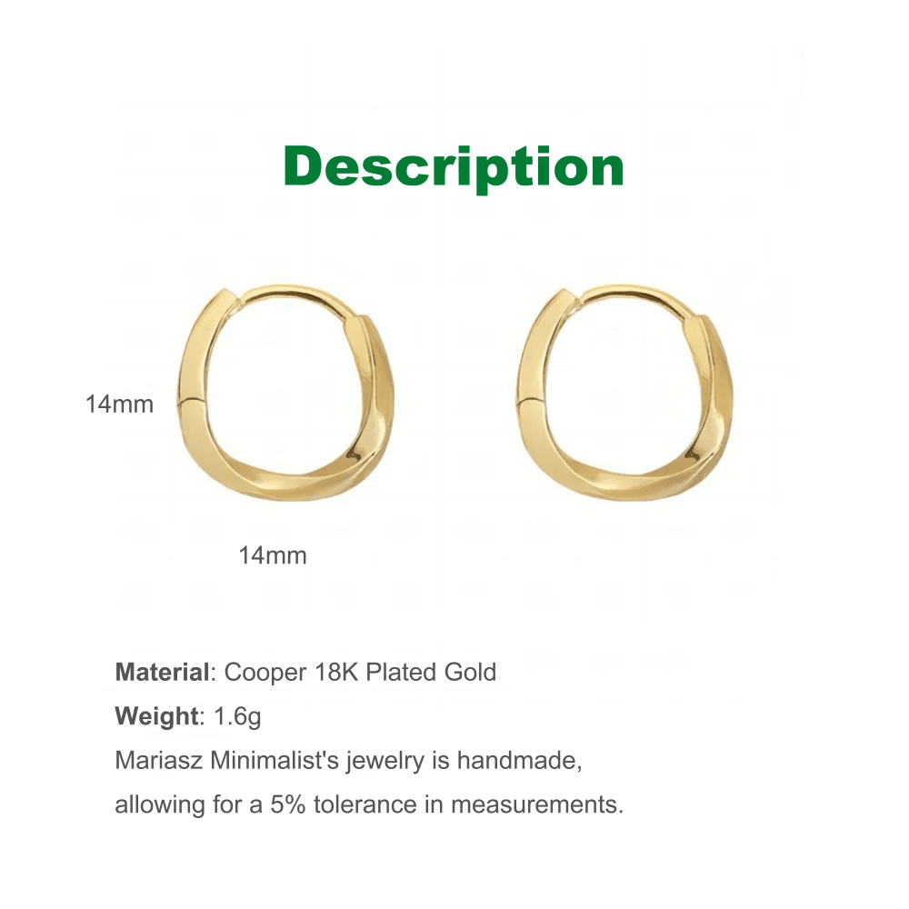 18K Gold Plated Silver Color Circle Hoop Earrings - LaVie Jewelery