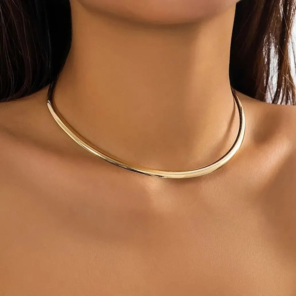 Vintage Gold Color Torques Adjustable Choker Necklace - LaVie Jewelery