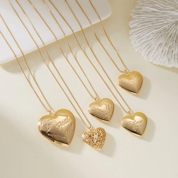 "The Secret Message" Heart Locket Necklace - LaVie Jewelery