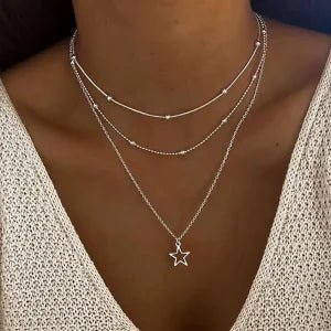Stainless Steel Heart Pendant Choker Necklace - LaVie Jewelery