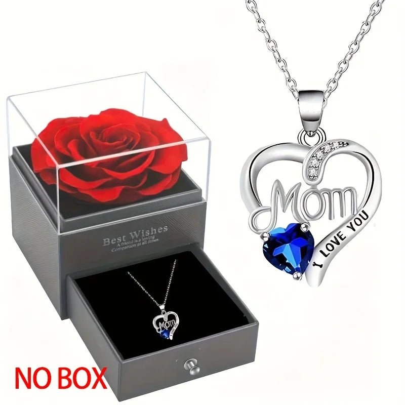 Elegant Hollow Heart Rhinestone Pendant Necklace - LaVie Jewelery