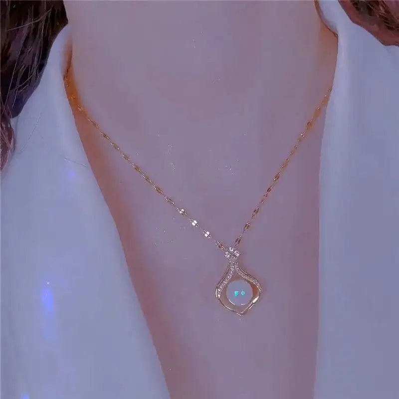 Gold Color New Beads Pearl Choker Necklace - LaVie Jewelery