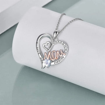 "The Heart of Home" Mom Pendant Necklace - LaVie Jewelery